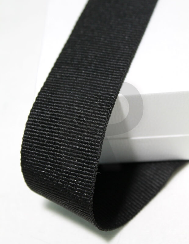 Стрічка окантовувальна ПЕ р.4304 30мм чорна, репс